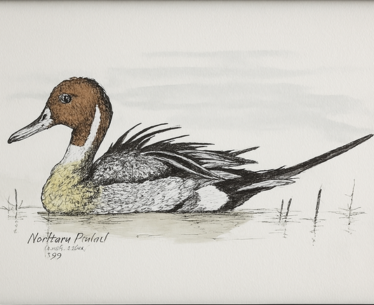 Pato Pato Pintail del Norte Original