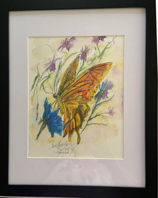 Swallowtail Butterfly Original - Gene's Pen & Ink