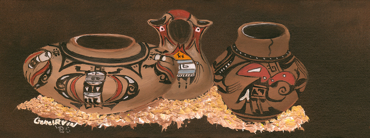 Pottery Limited Edition Print of Oil Painting - Gene's Pen & Ink