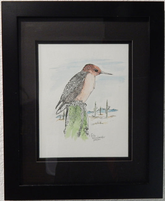 Gila Woodpecker Original - Gene's Pen & Ink